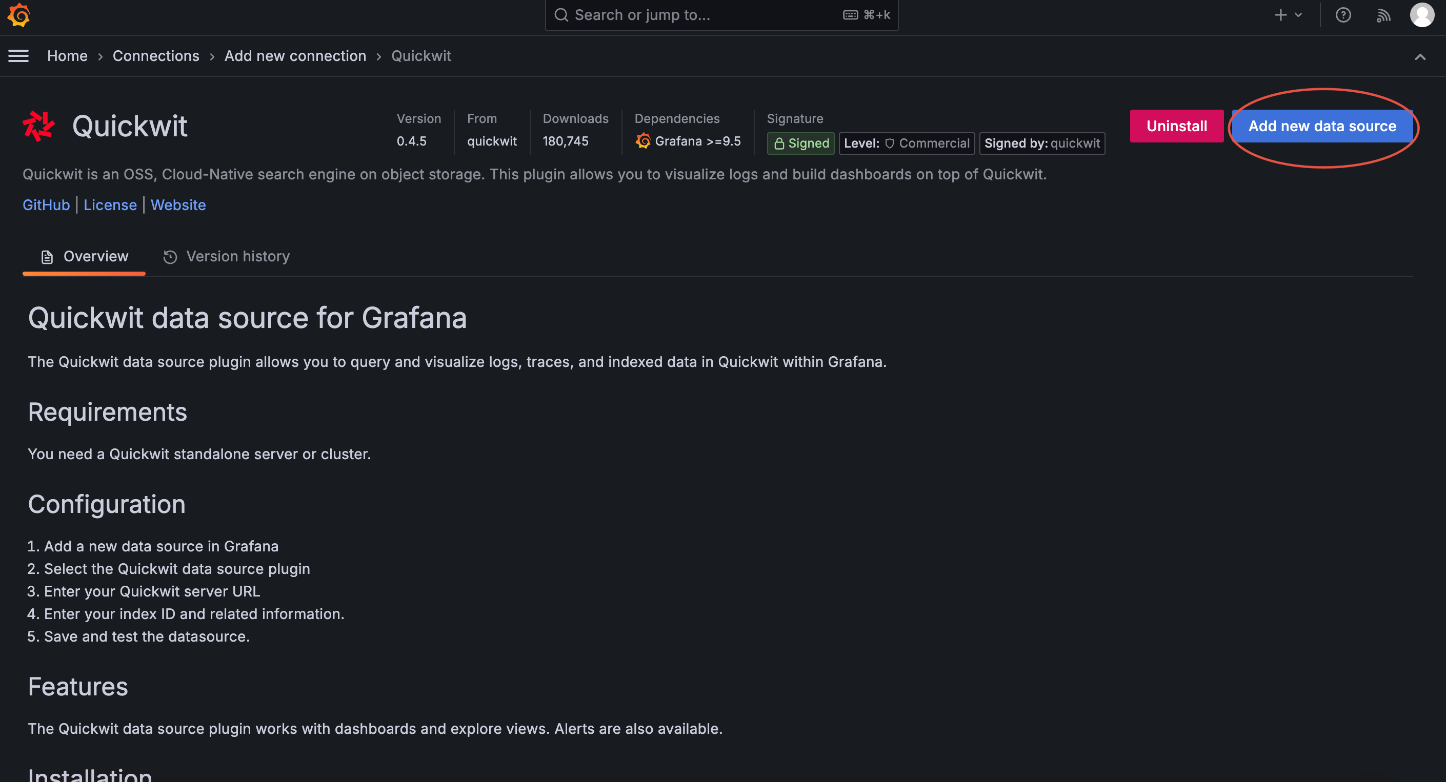 grafana_add_new_ds_quickwit