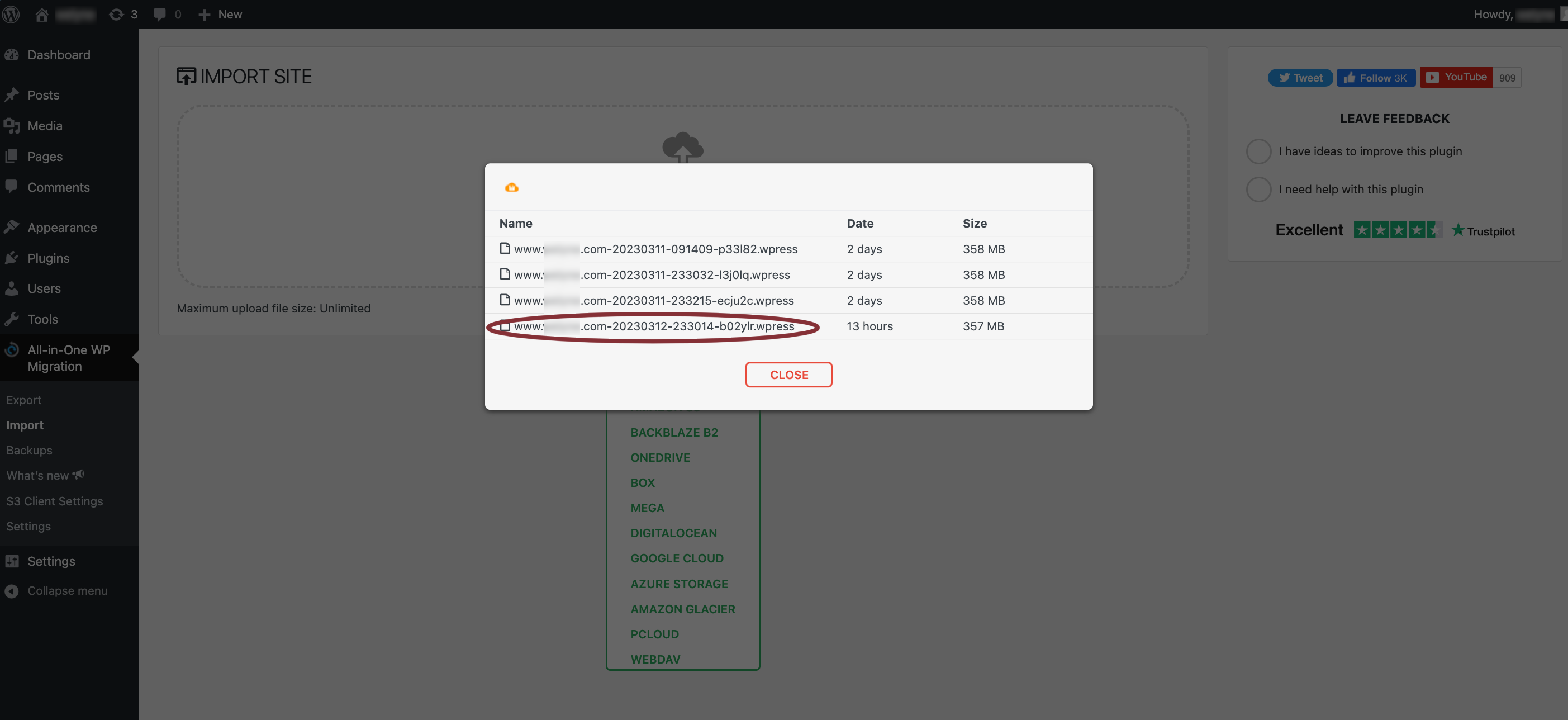 wpaas-s3-choose-backup